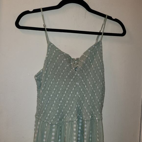 Japna Womens Wide Legged  Jumper Size L Sage Green Hioppie Summer Spring - Picture 5 of 10